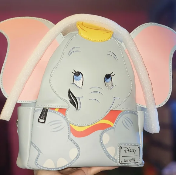 Brand New! Loungefly Disney Dumbo Figural Dumbo Mini Backpack💙 - Picture 3 of 7